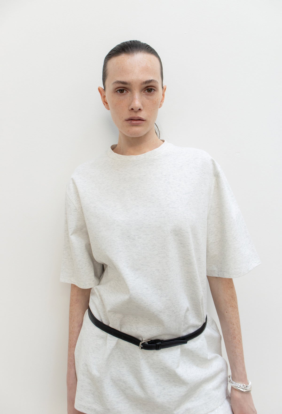 Overfit Cotton T-Shirt Gray