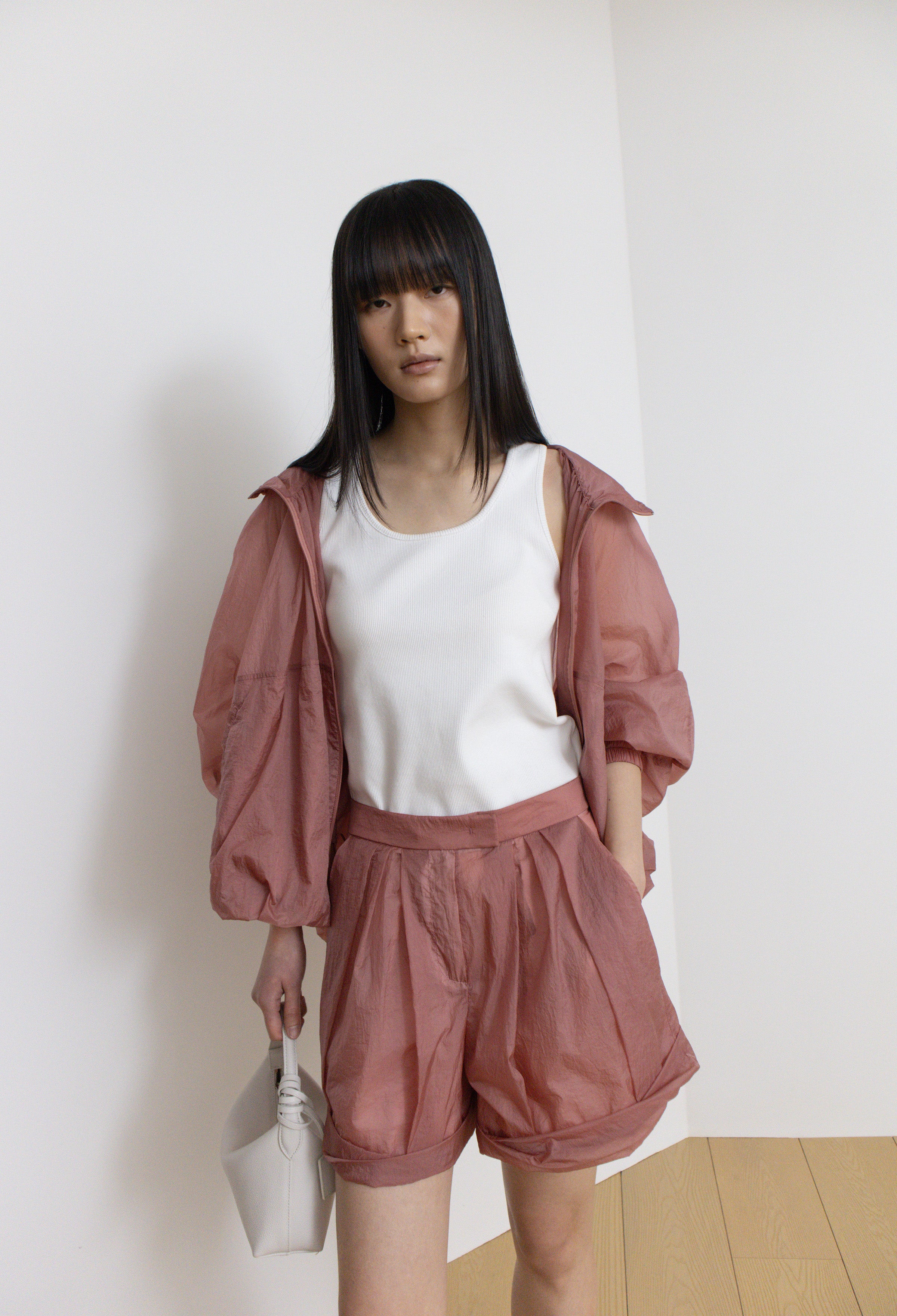 Airy Nylon Jumper Pink