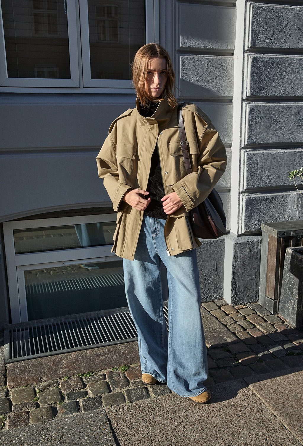 밀리 야상 점퍼 베이지