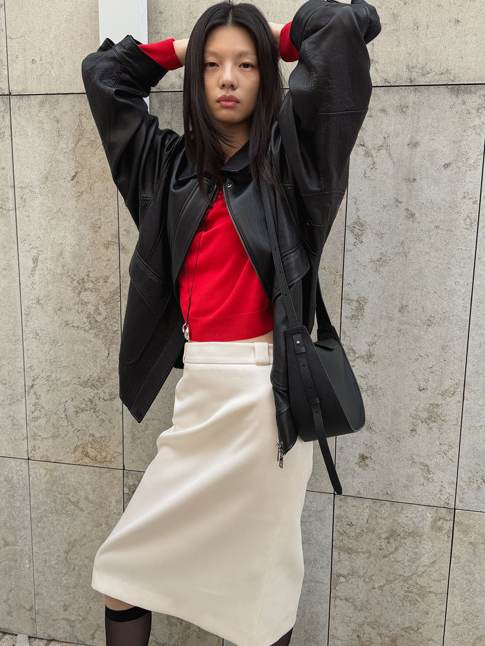 Real Lamb Leather Jumper