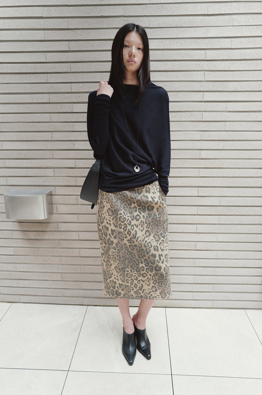 Washable 100% Wool Pullover Navy