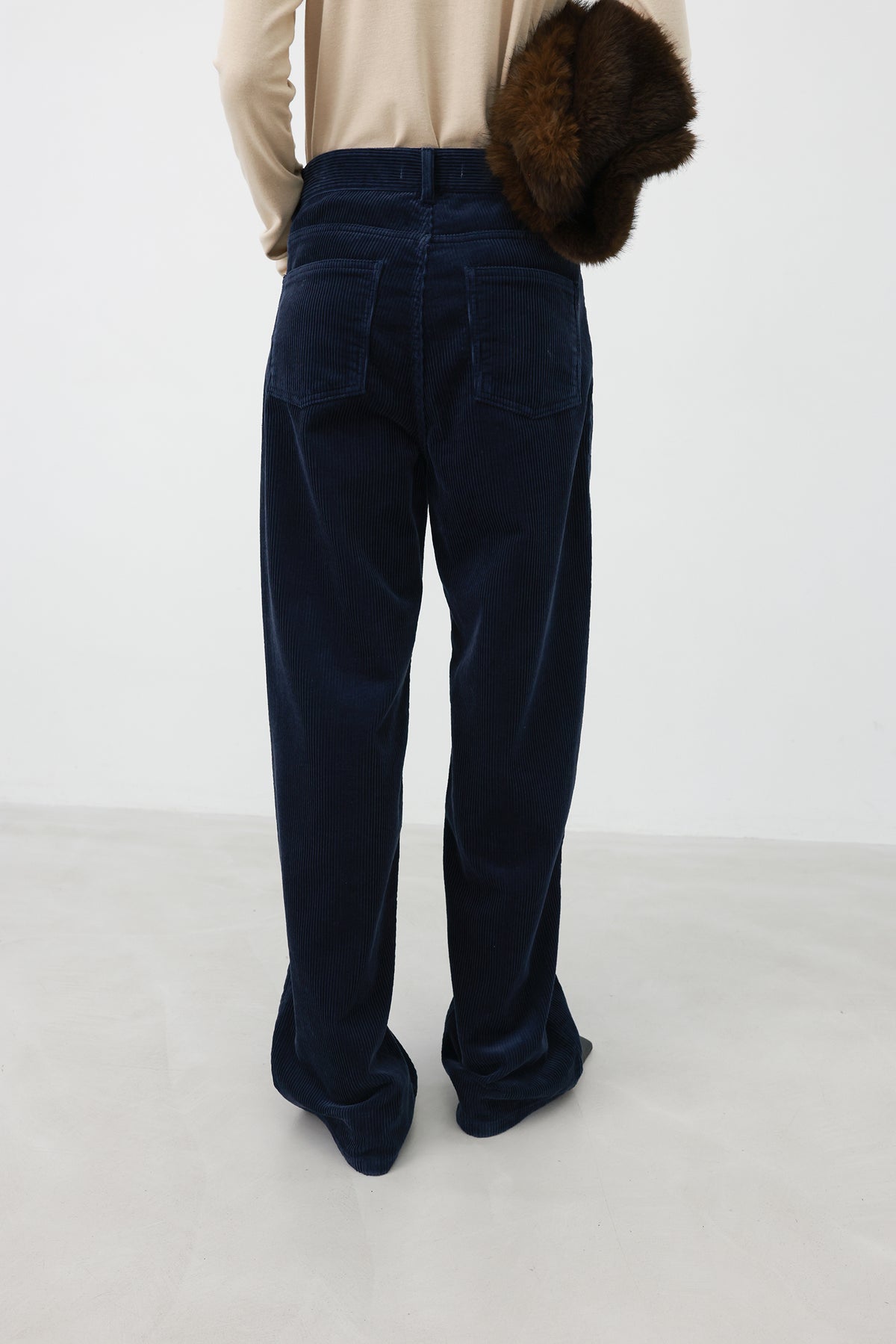 Soft Corduroy Pants Navy