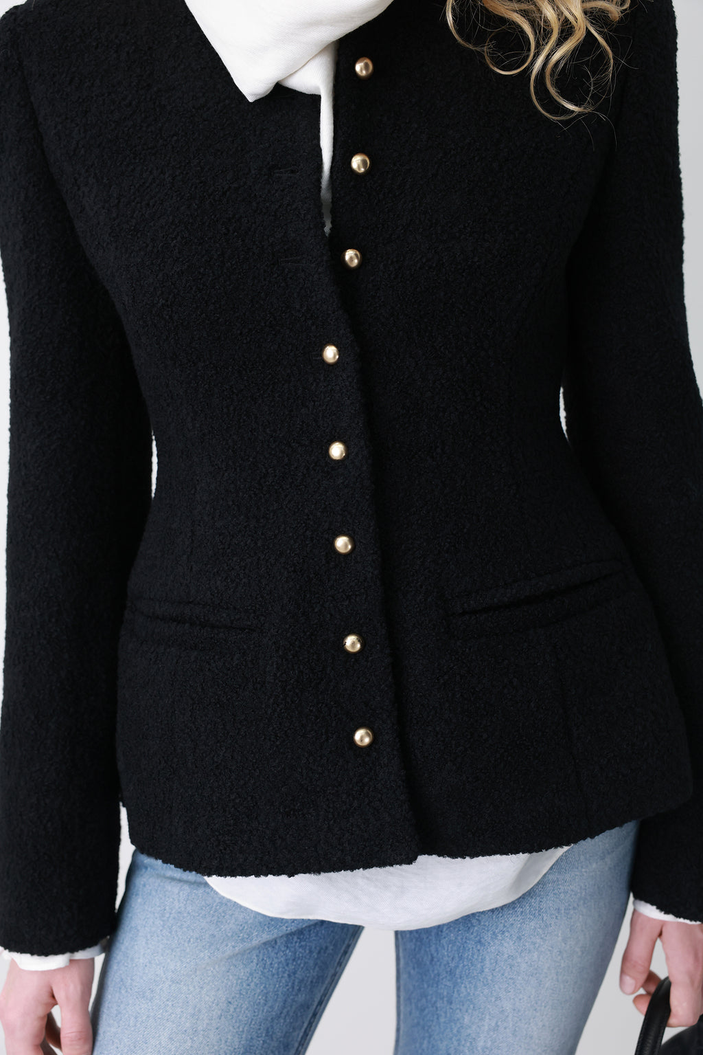 Wool Blended Bouclé Jacket