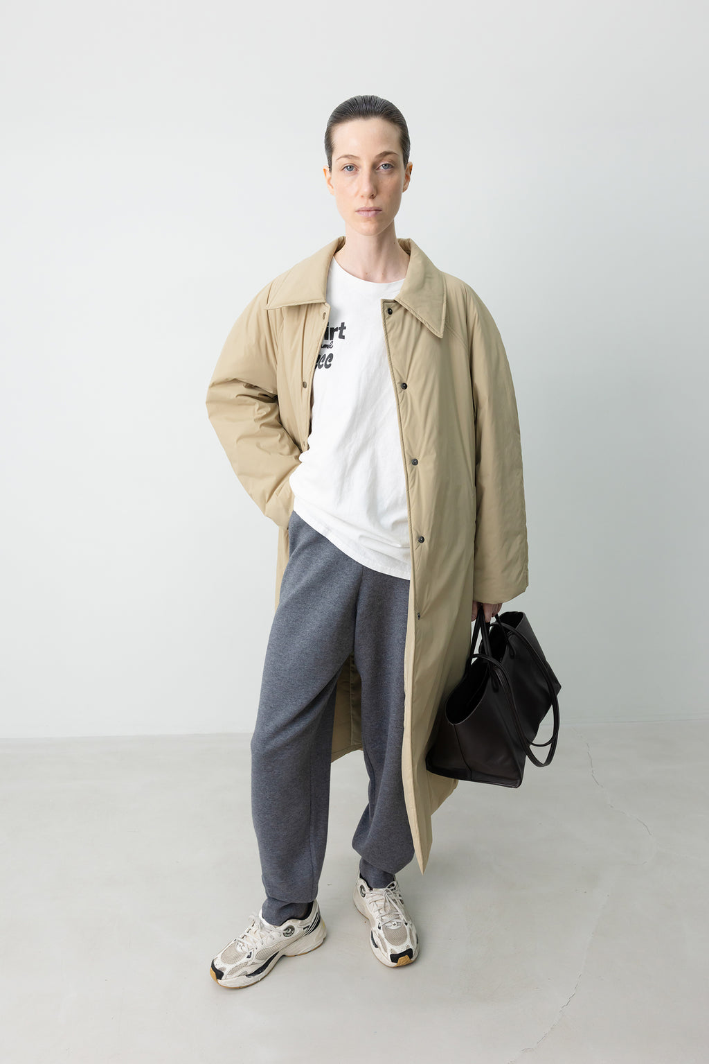 Padded Mac Coat Beige