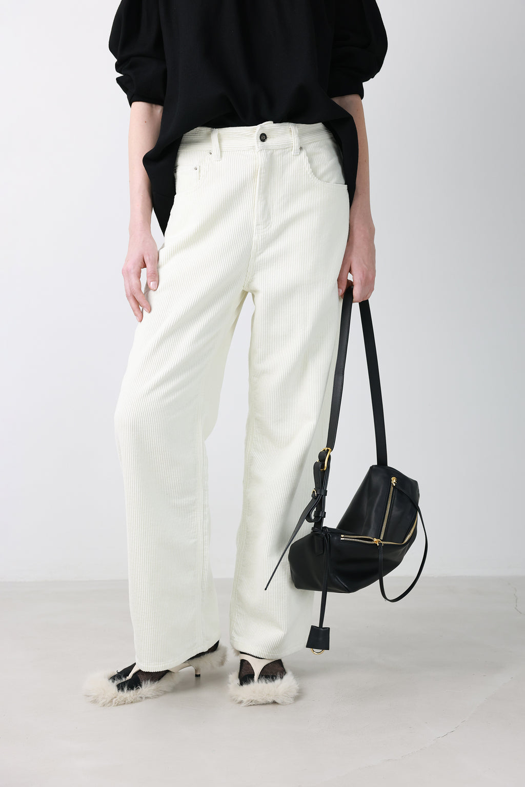 Soft Corduroy Pants Cream