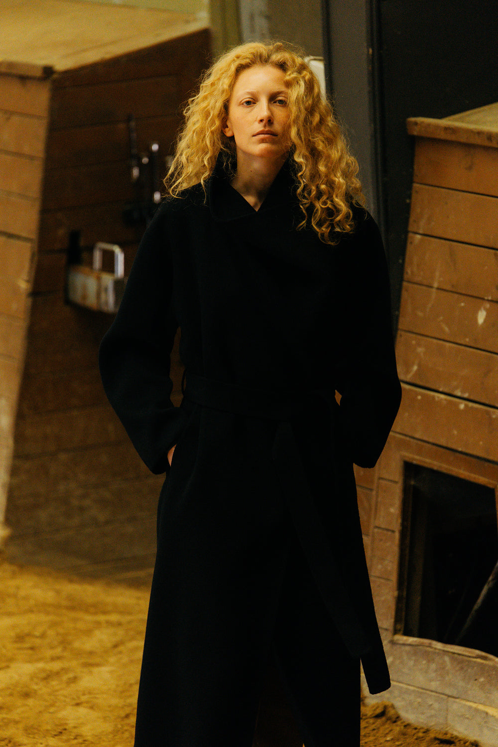 Superior Cashmere Coat Dark Navy