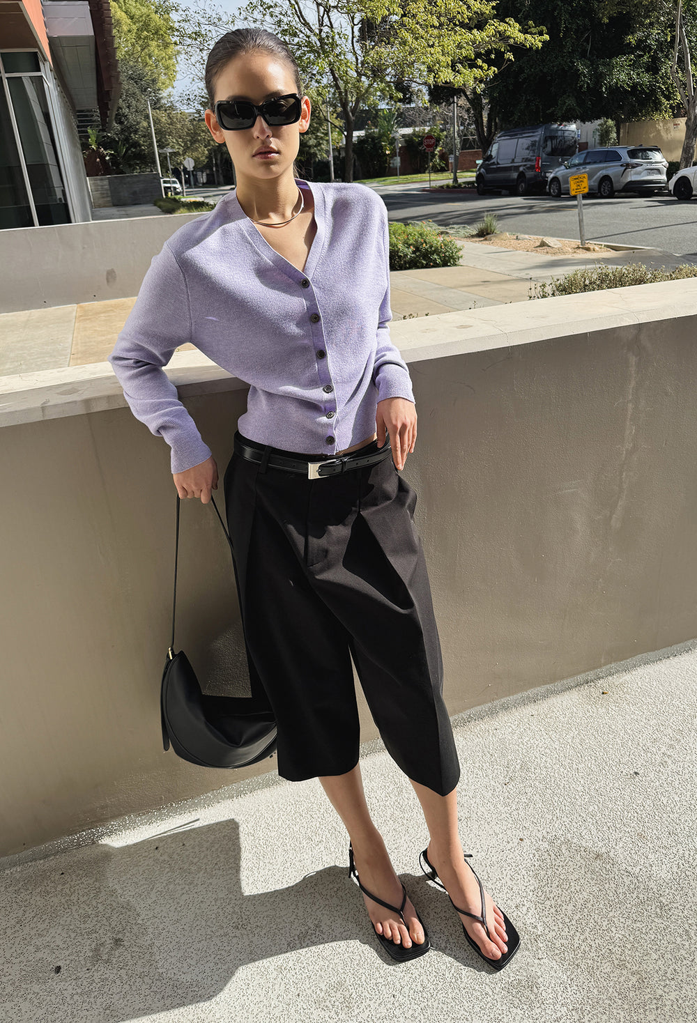 Cotton Bermuda shorts