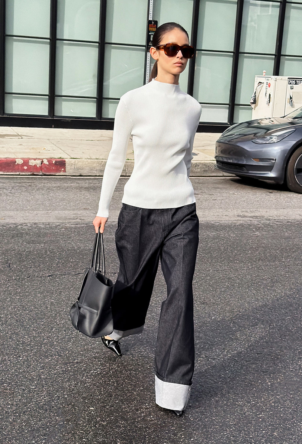 High-density Slim Knit Ivory