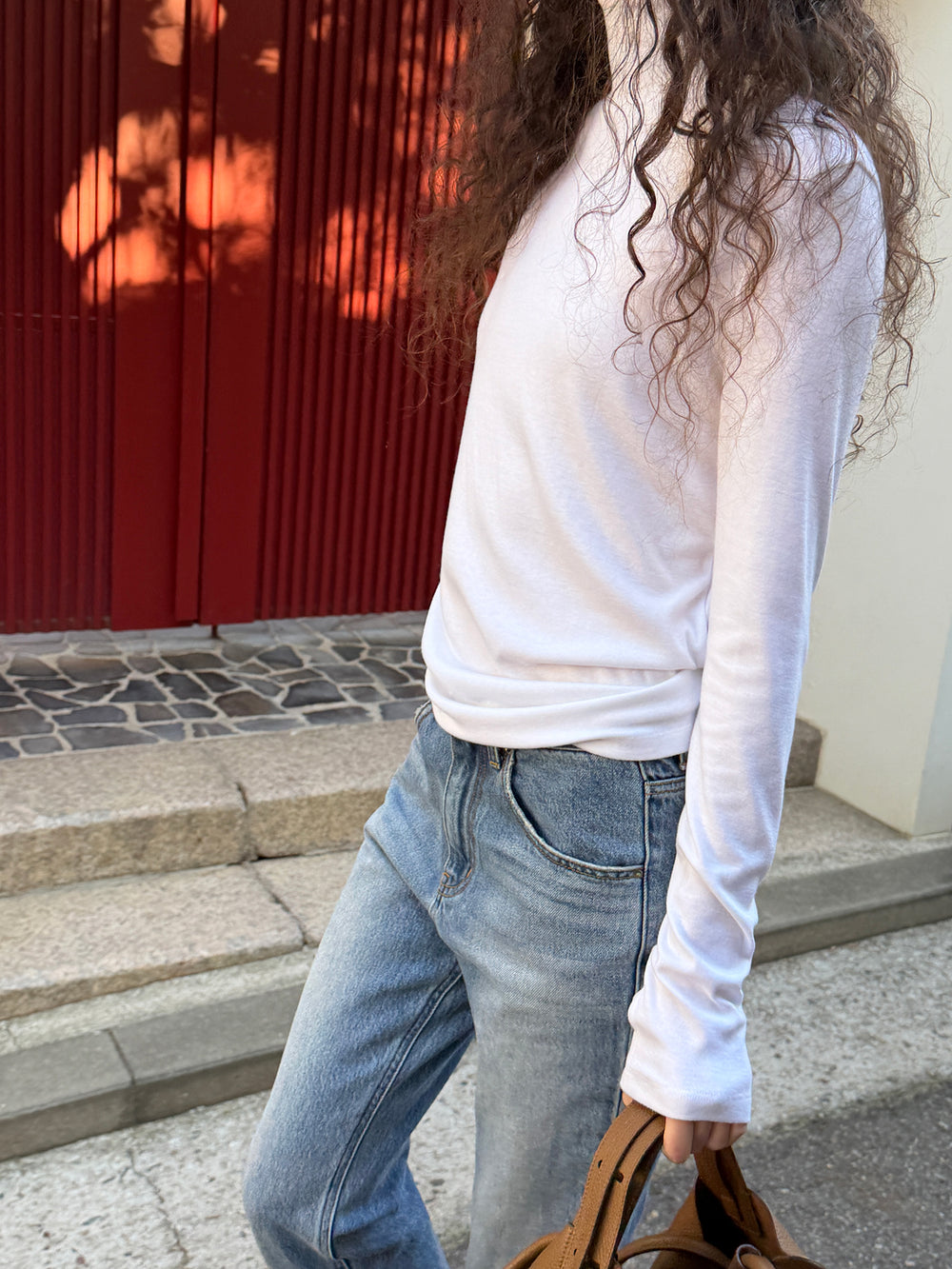 Milky Turtleneck T-shirt White