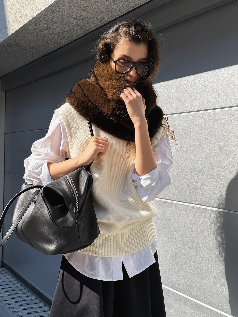 Like Fur Warmer Dark Brown