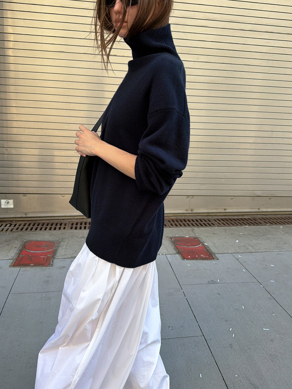 Cashmere 100% Turtleneck Knit Navy
