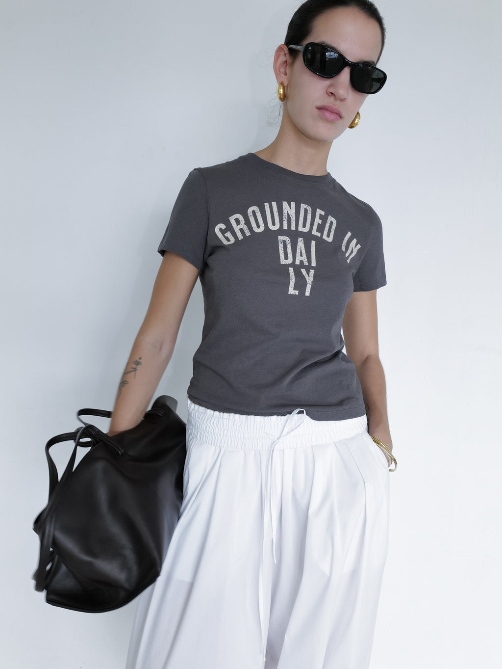 Ground Daily T-shirt Charcoal