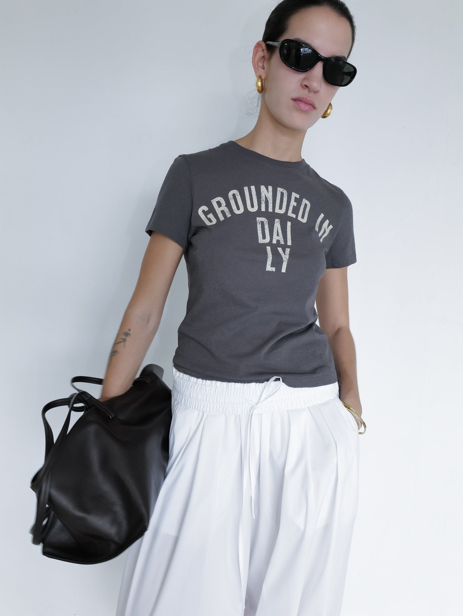 Ground Daily T-shirt Charcoal