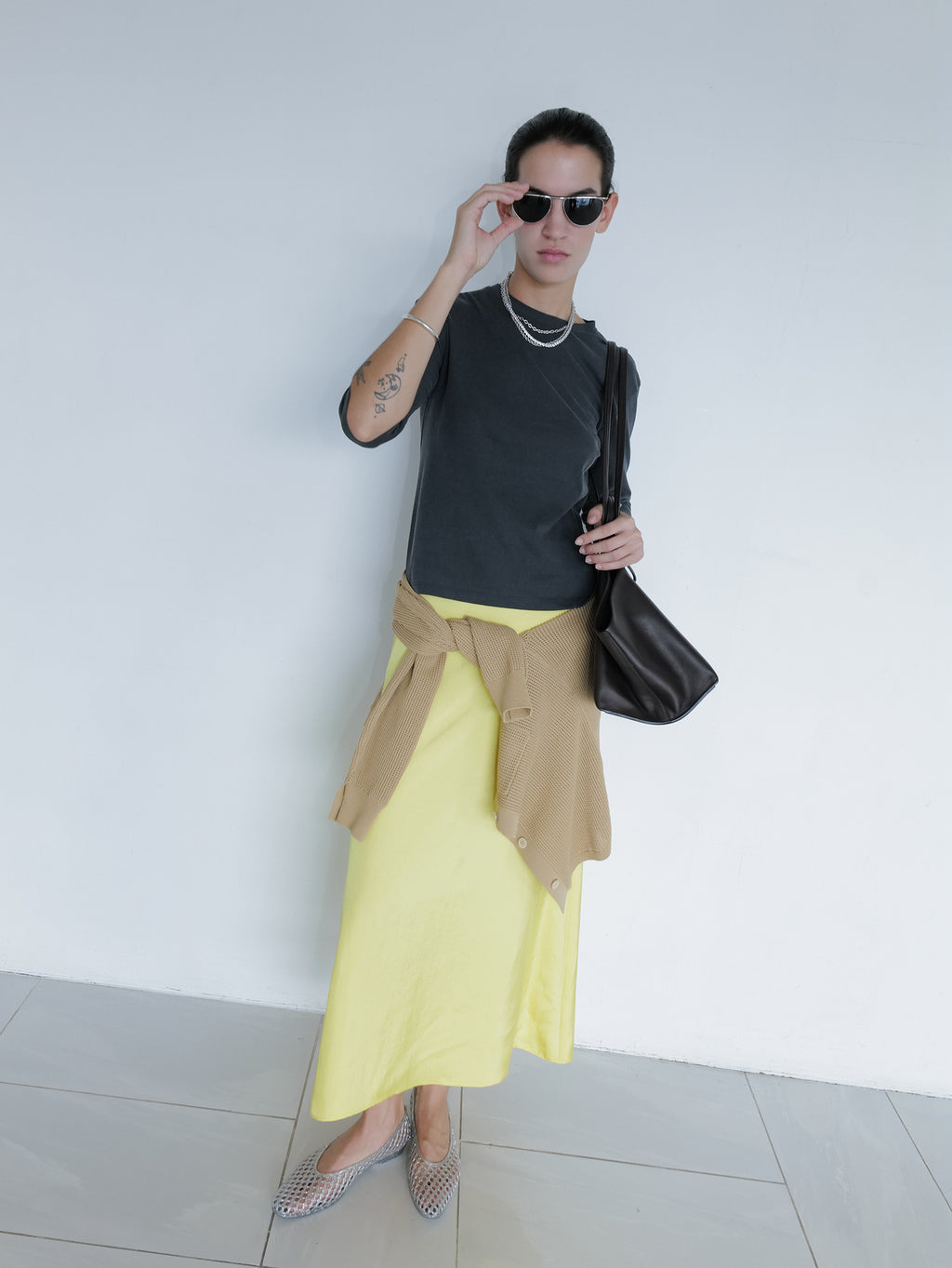 Pigment Dyed T-shirt Charcoal