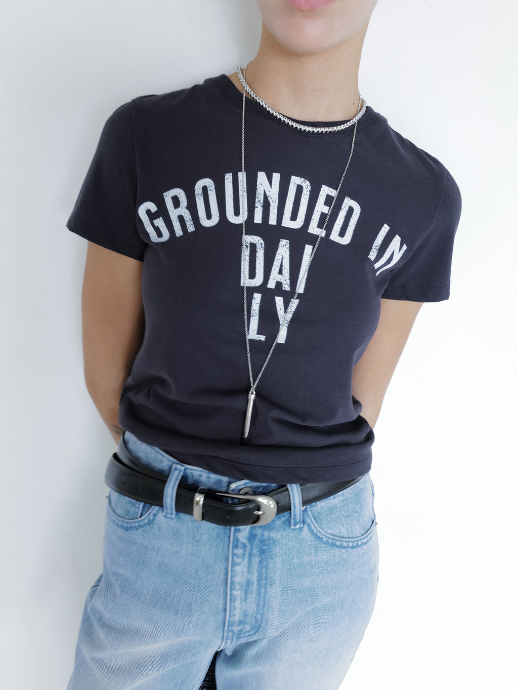Ground Daily T-Shirt Navy