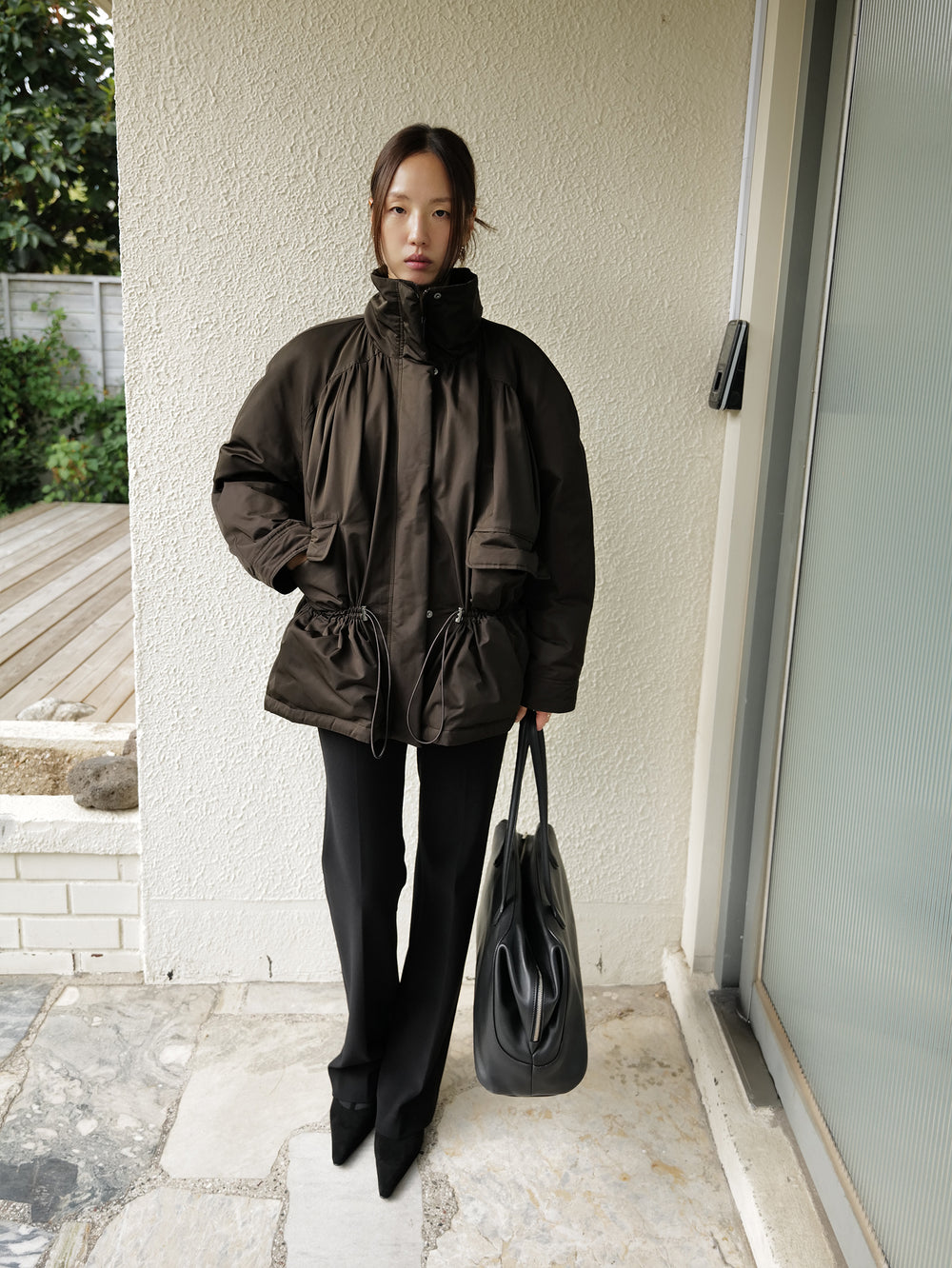 Field Parka Goose Down Khaki Brown