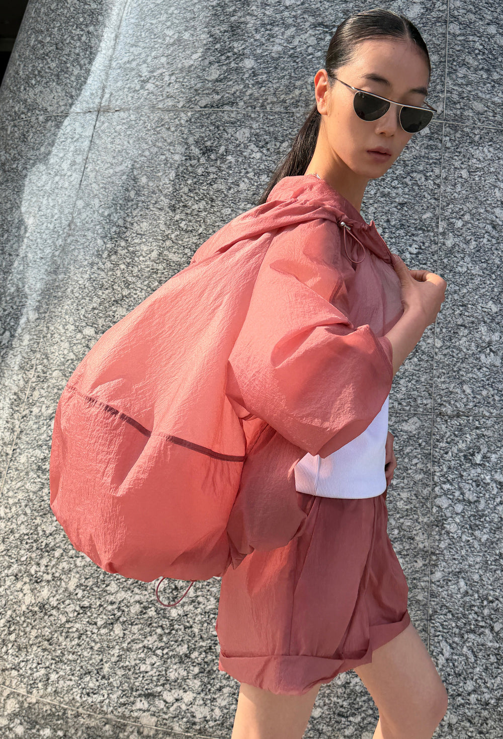 Airy Nylon Jumper Pink