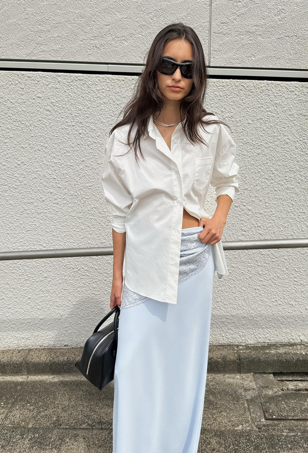 25SS 썸머 루 스커트 블루