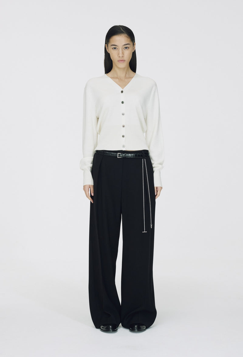 Spring Wool Cardigan Ivory