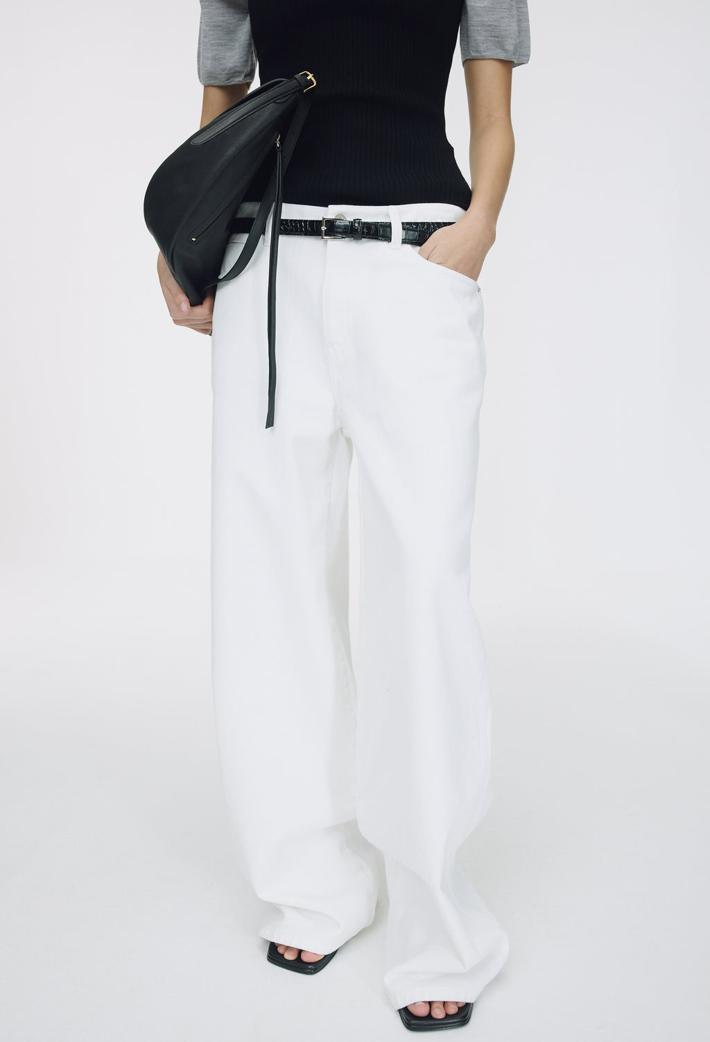Classic Buckle Belt Crocker Black Silver