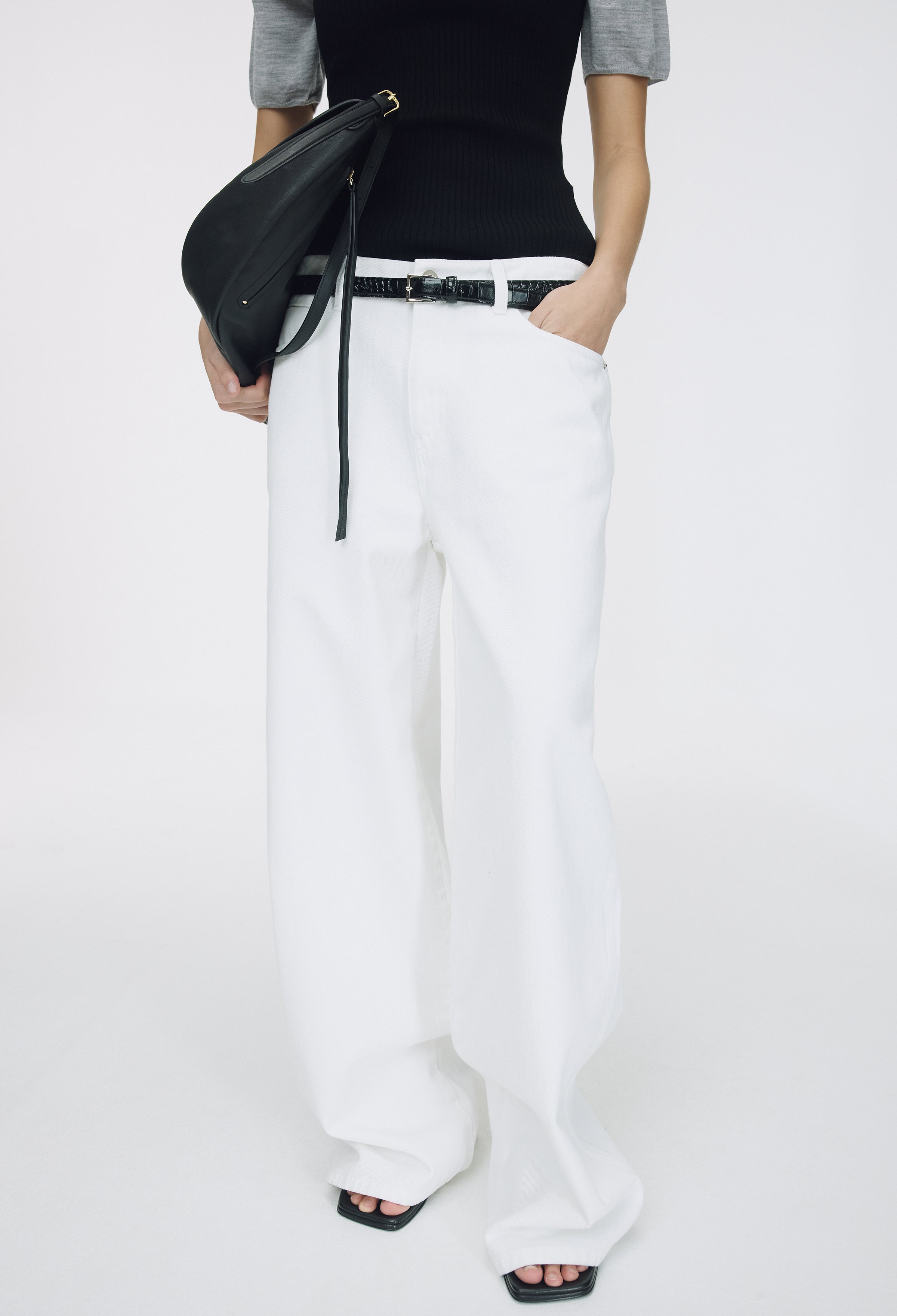 Classic Buckle Belt Crocker Black Silver