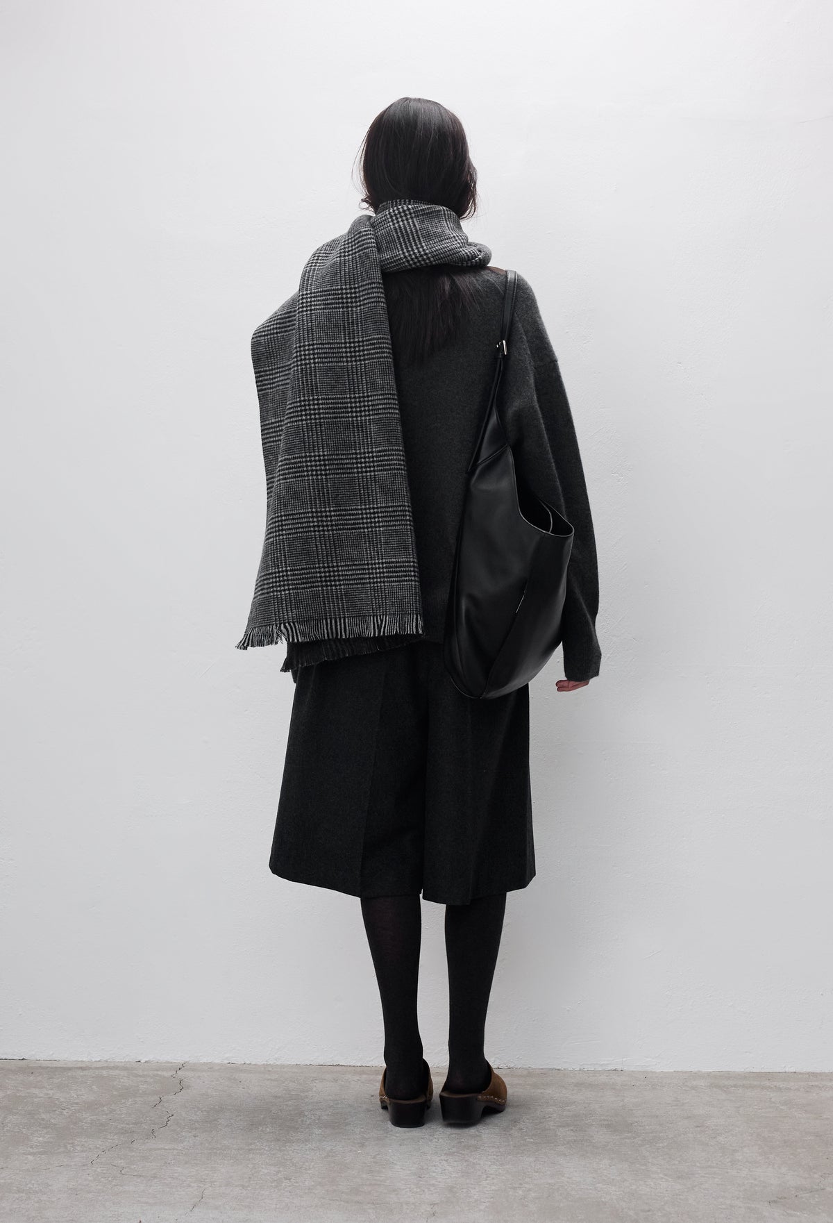 Classic Check Muffler Gray