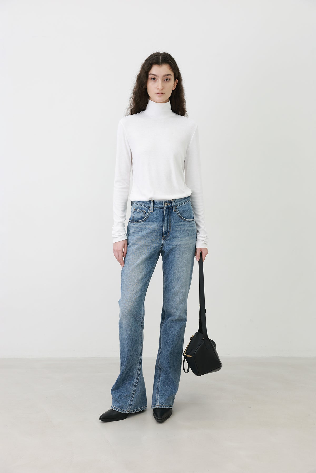 Milky Turtleneck T-shirt White