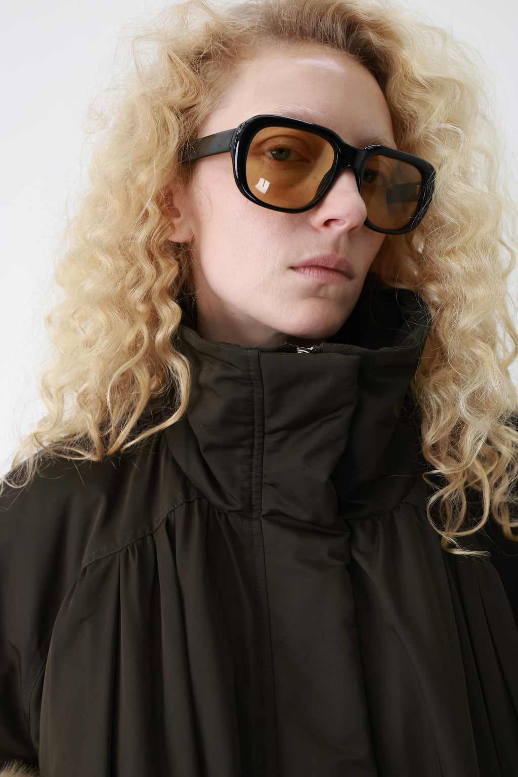 Field Parka Goose Down Khaki Brown