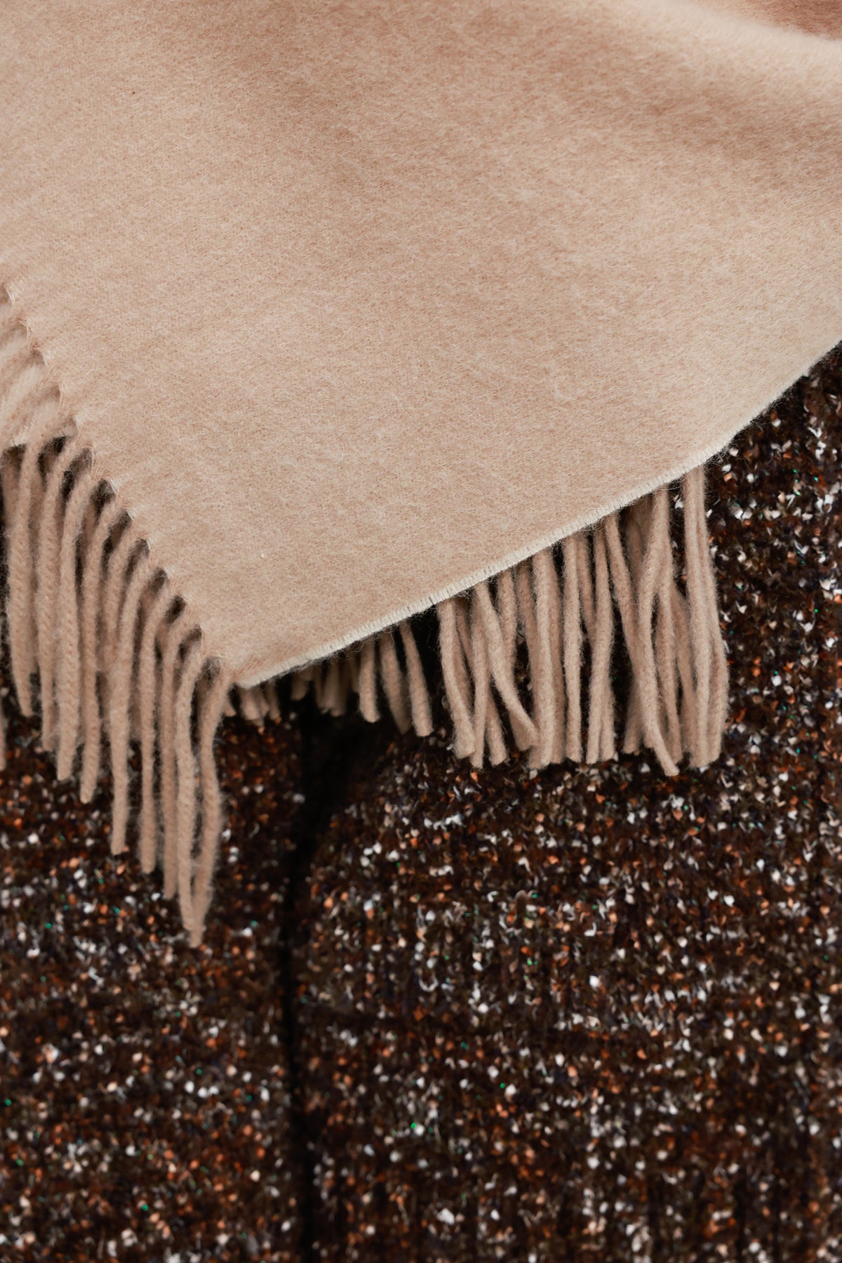 Combi Lambswool Muffler Beige