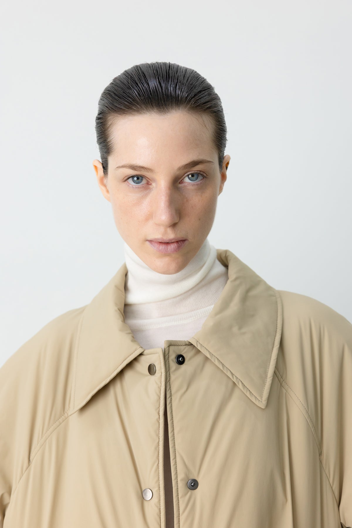 Padded Mac Coat Beige