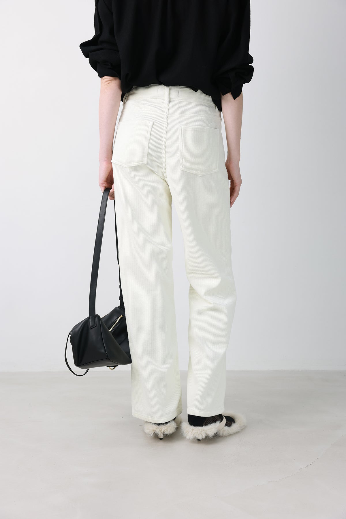 Soft Corduroy Pants Cream