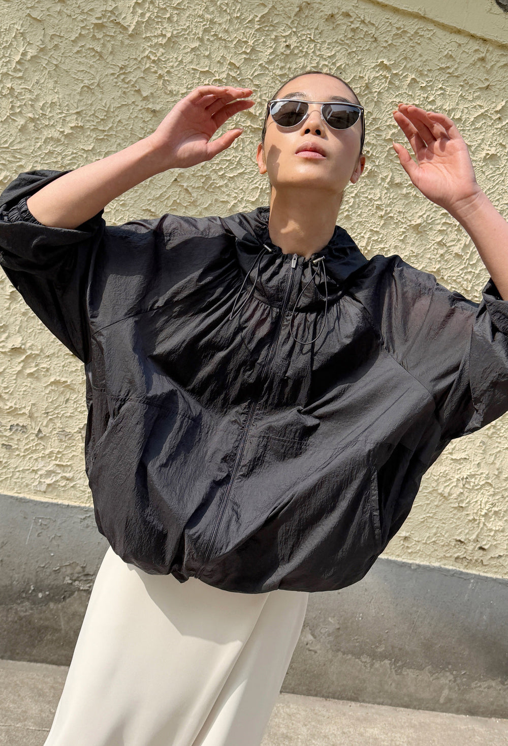 Airy Nylon Jumper Charcoal
