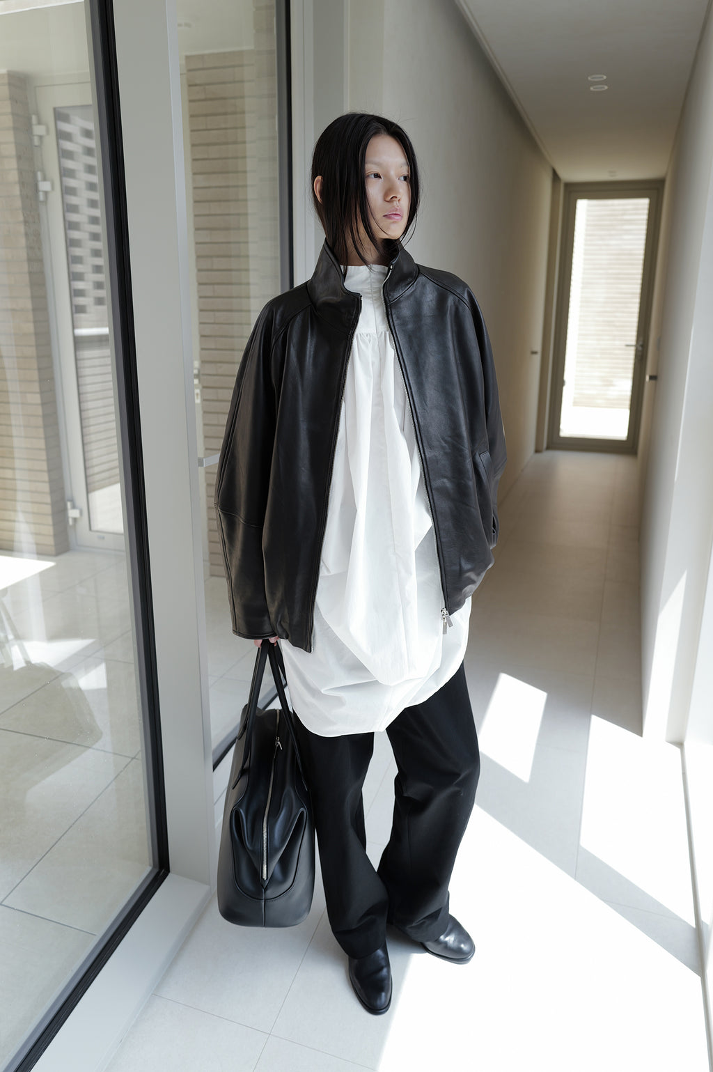 Real Lamb Minimal Jumper Black