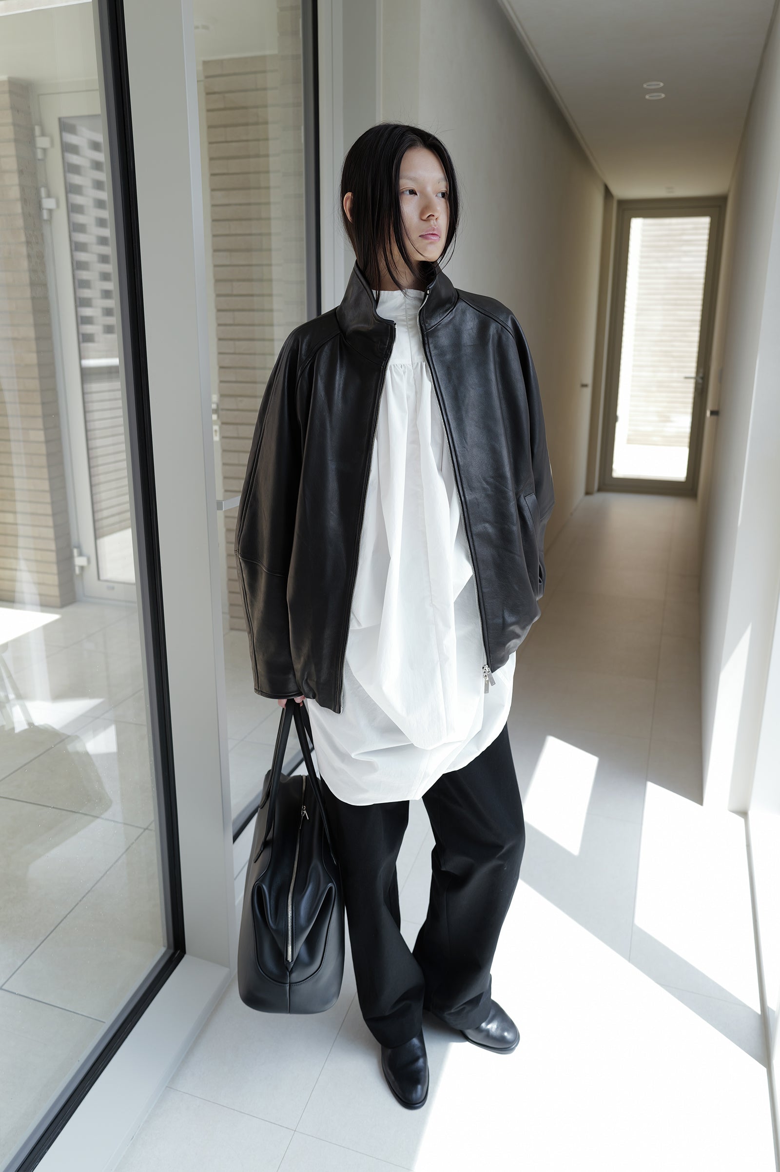 Real Lamb Minimal Jumper Black