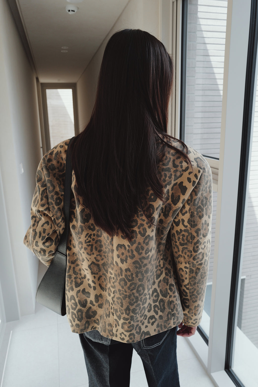 Leopard Mac Jacket Beige