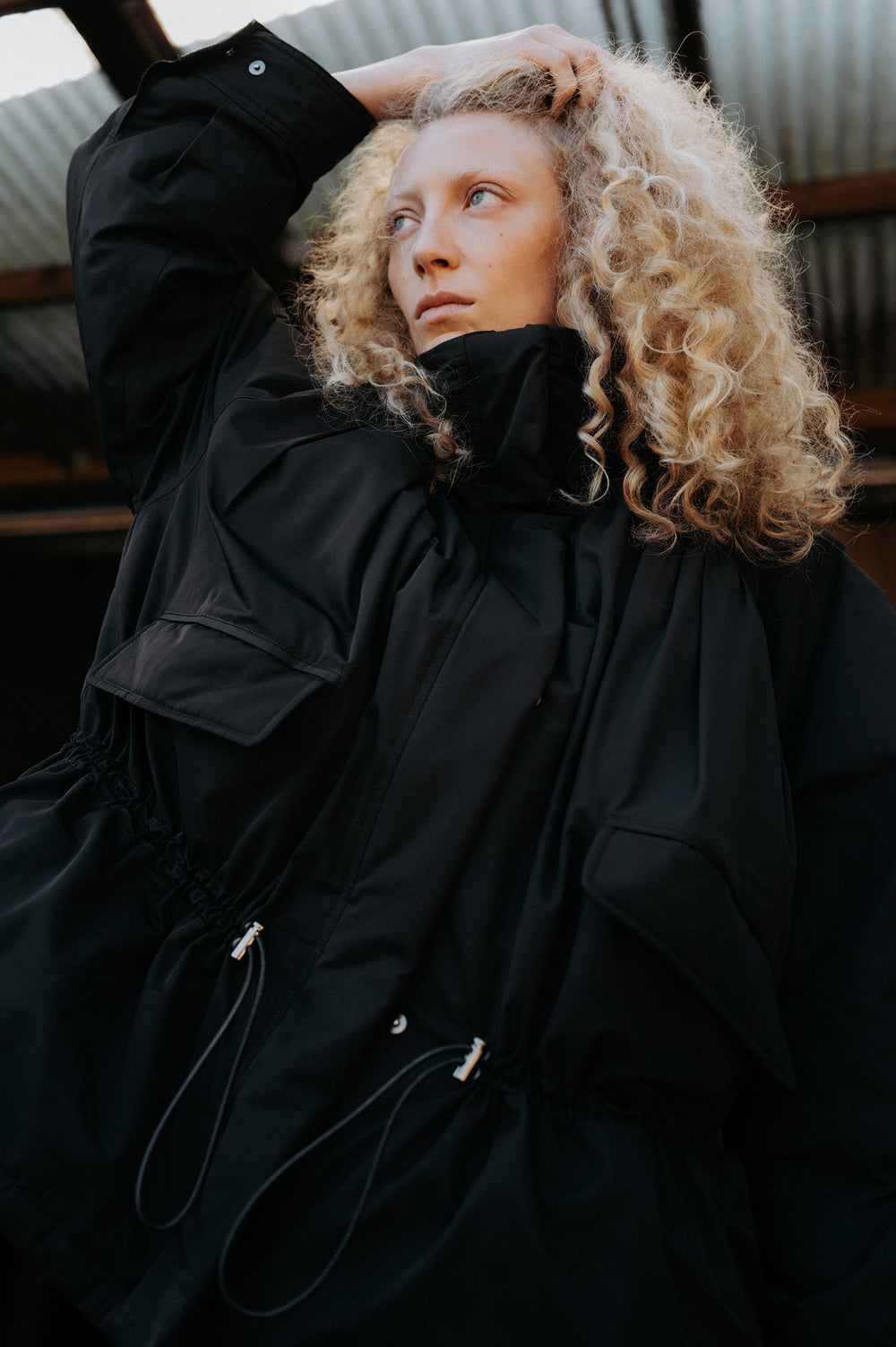 Field Parka Goose Down Navy