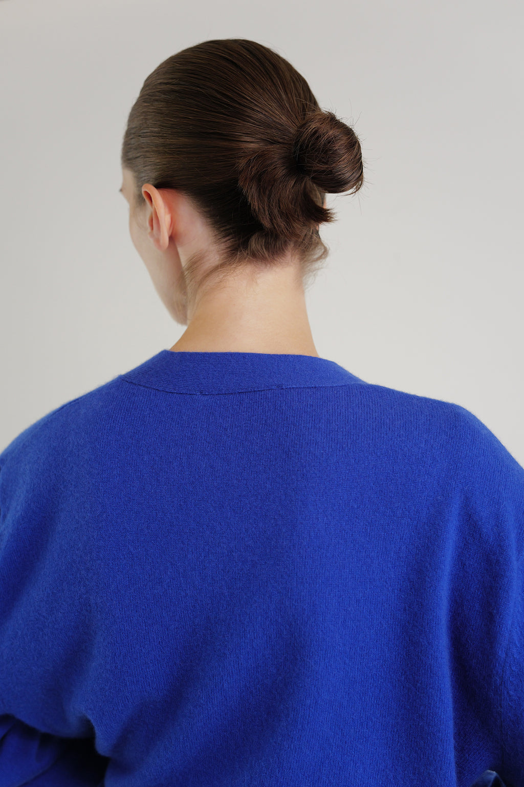 Cashmere 100 Padded Cardigan Ultramarine