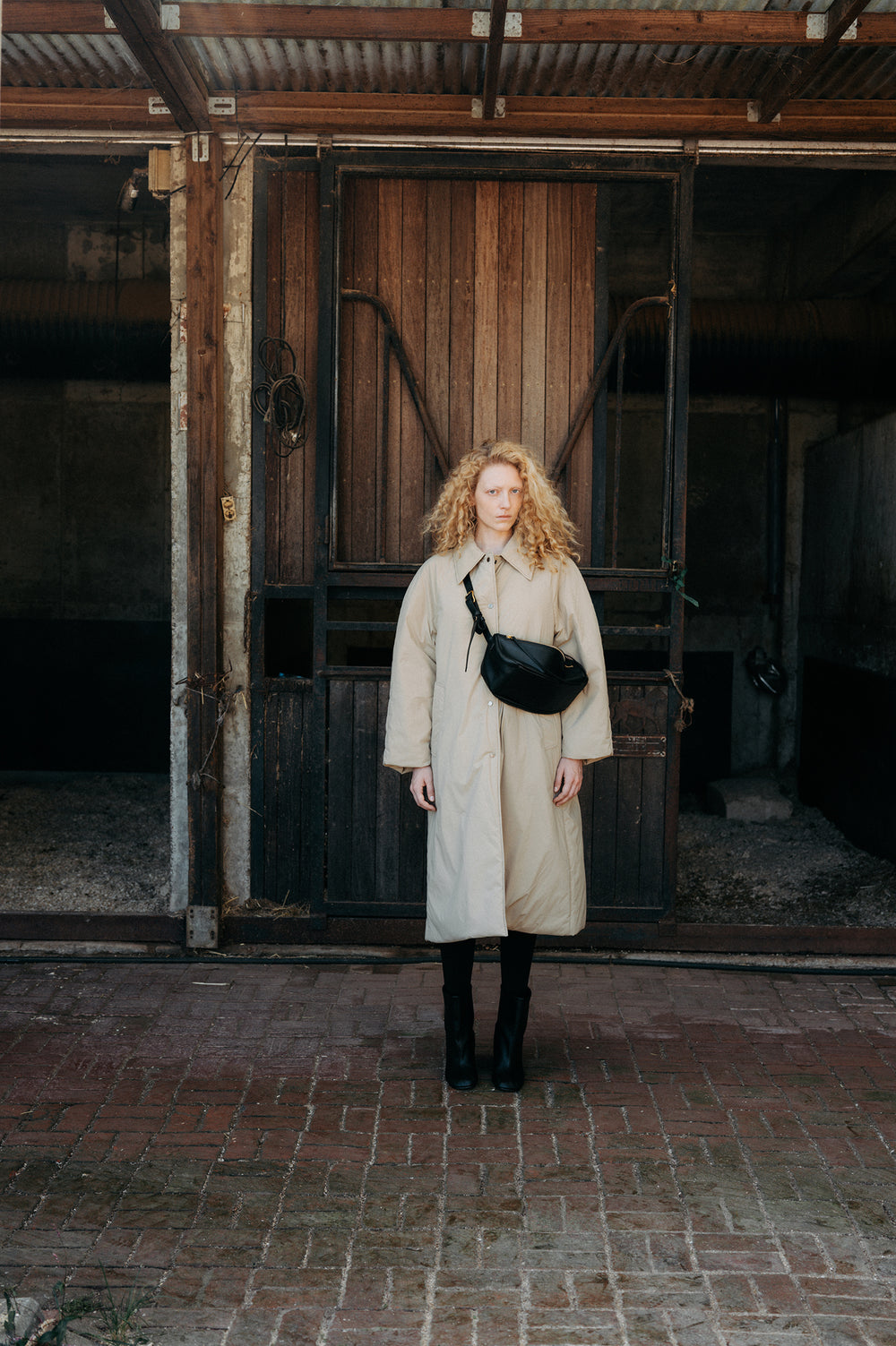 Padded Mac Coat Beige