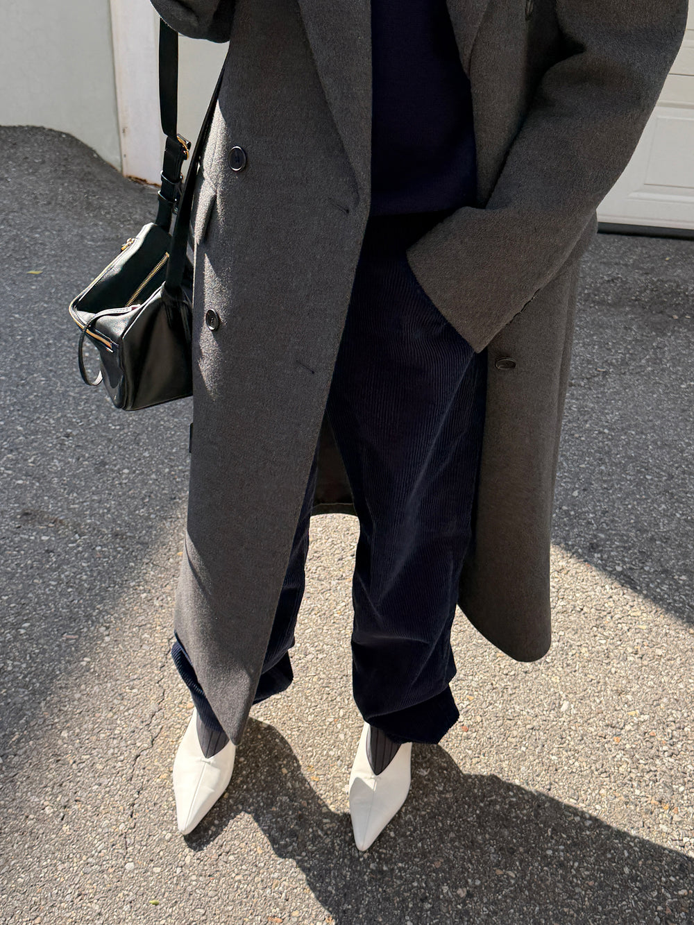 Soft Corduroy Pants Navy