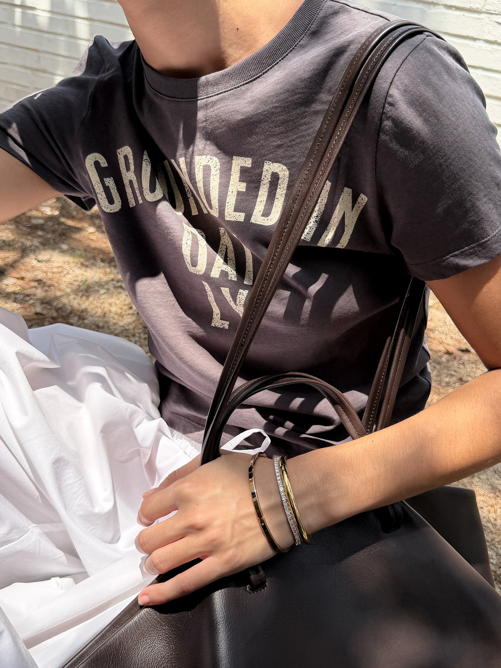 Ground Daily T-shirt Charcoal