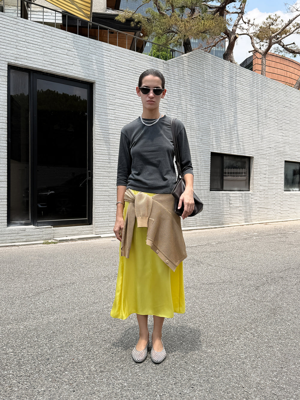 Pigment Dyed T-shirt Charcoal