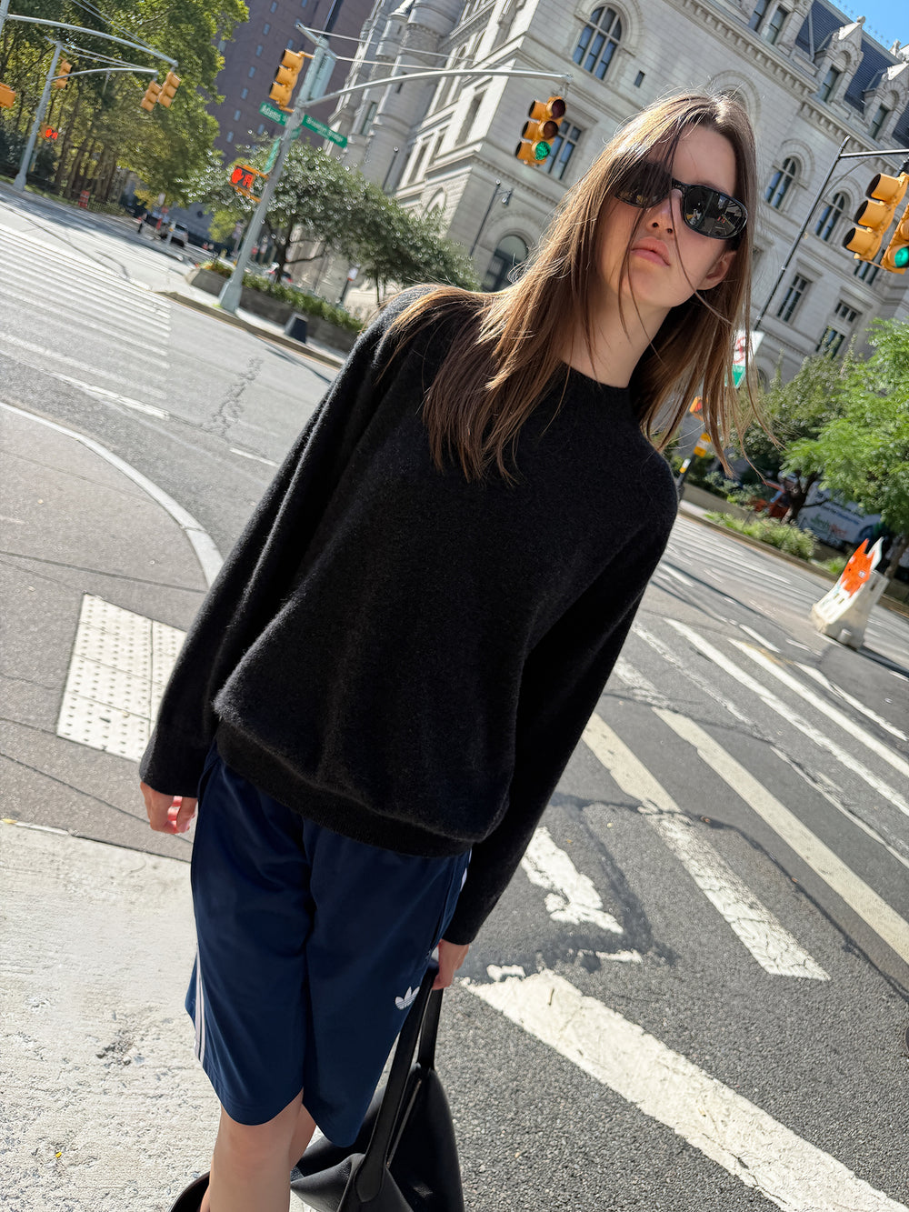 Cashmere 100 Overfit Pullover Charcoal
