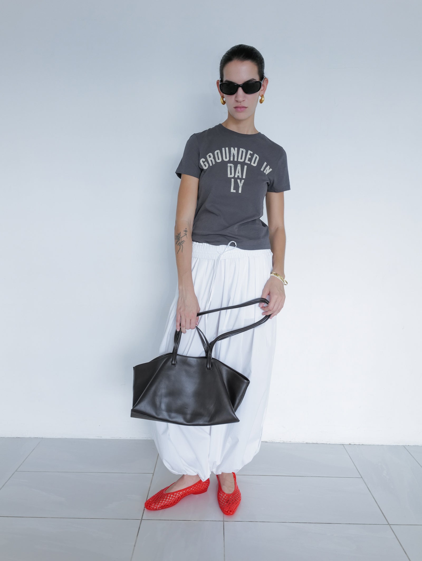 Ground Daily T-shirt Charcoal