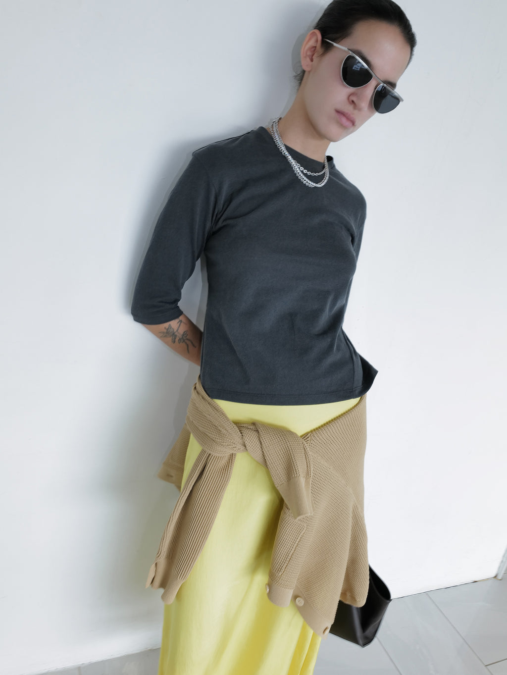 Pigment Dyed T-shirt Charcoal