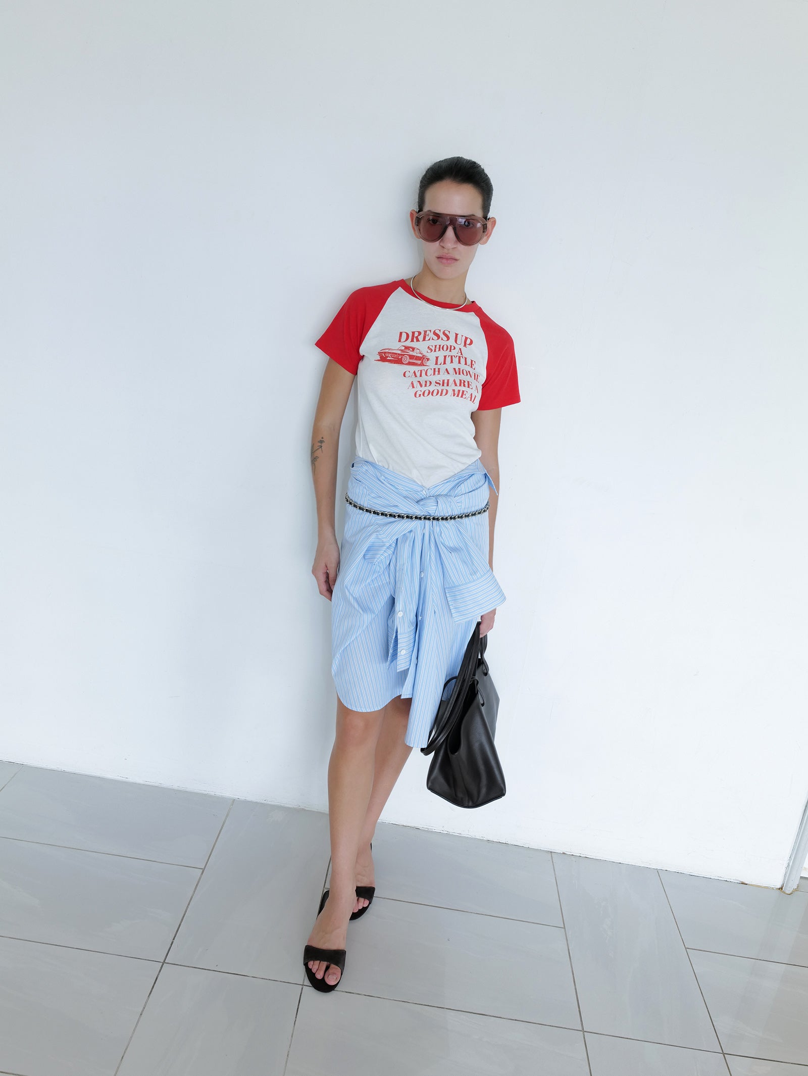 Vintage Car T-shirt Red
