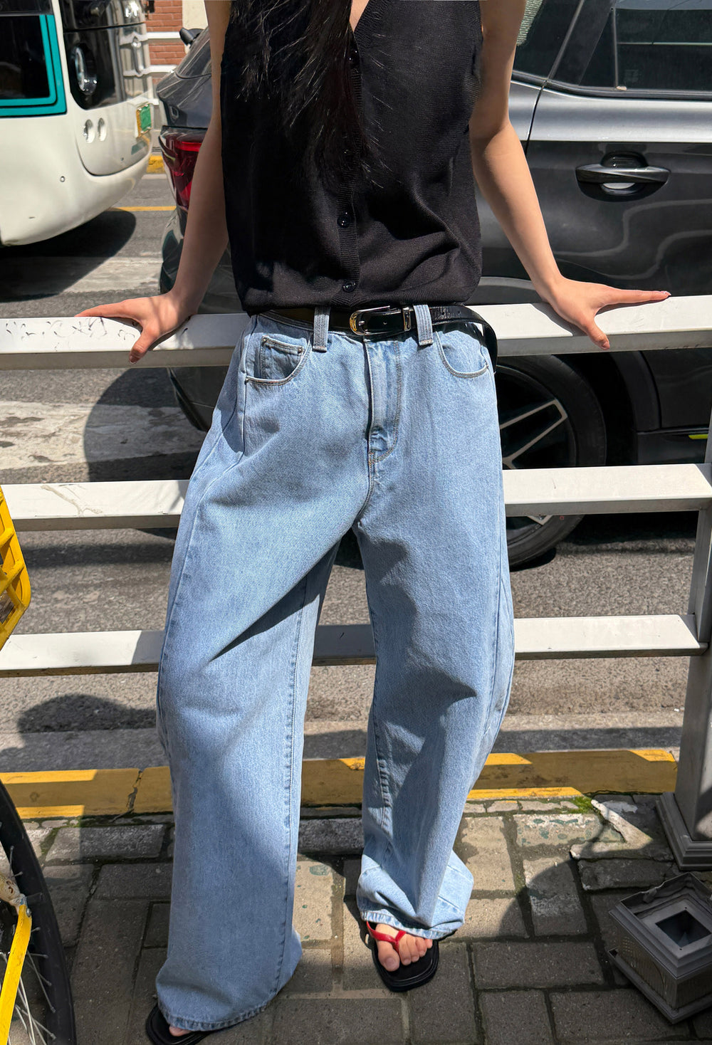 680 패널 커브 데님