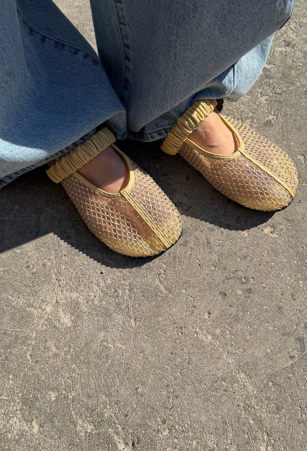 Bobby-Sox Round Shoes Beige