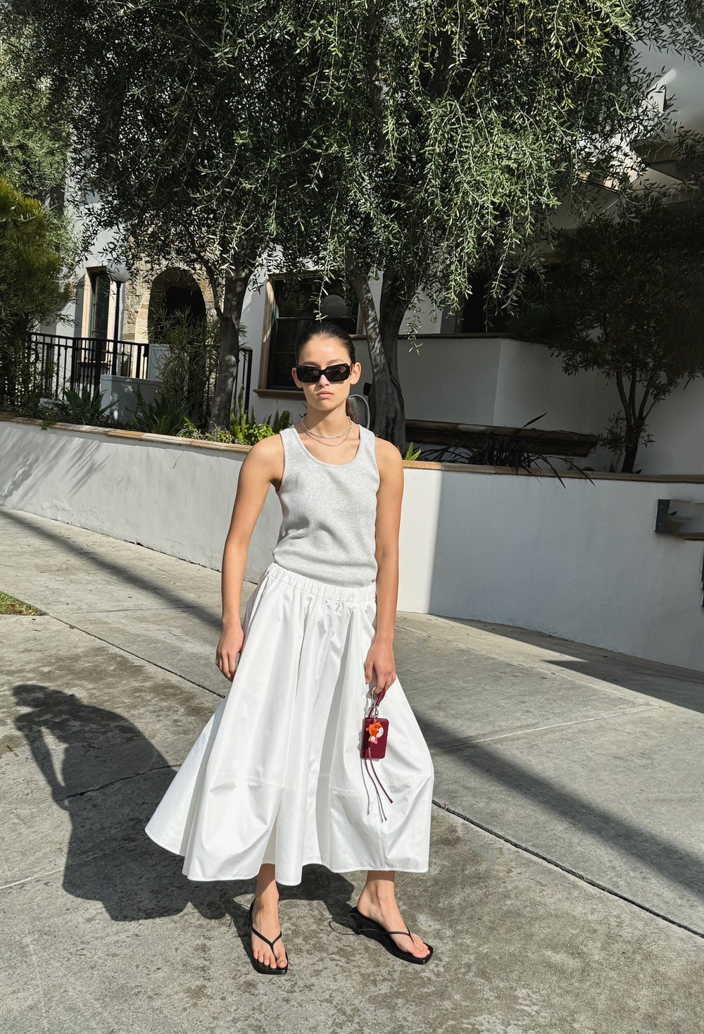 Comfy Sleeveless Top Gray