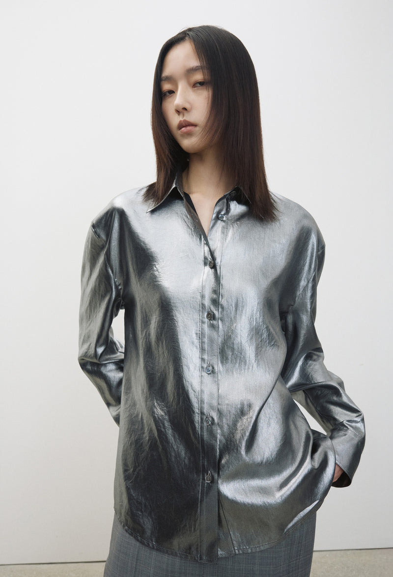 Metallic Medium Fit Shirt