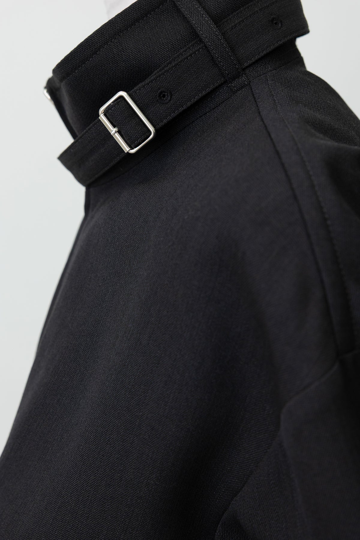 High-Neck Blouson Jumper Charcoal